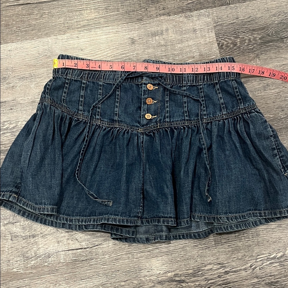 Free People NWOT Roselle Denim mini skirt- m - Picture 5 of 7
